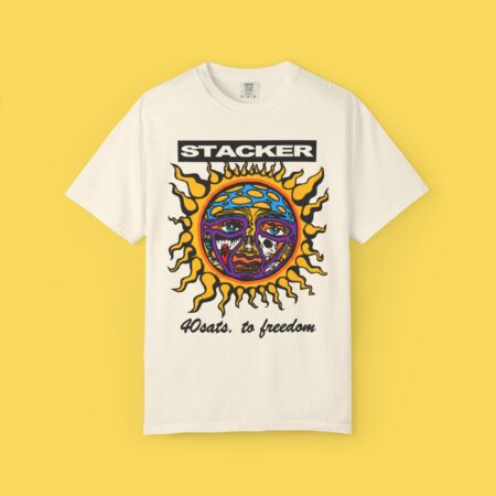 🤍🖤 Vintage lngtstore Stacker News T-Shirt